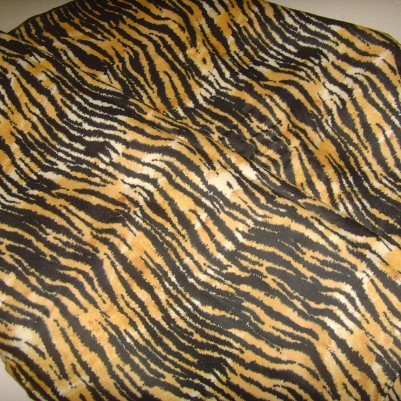 Tiger Print Flannel Fabric - 2 Yards/8 Inches - Picture 1 of 8